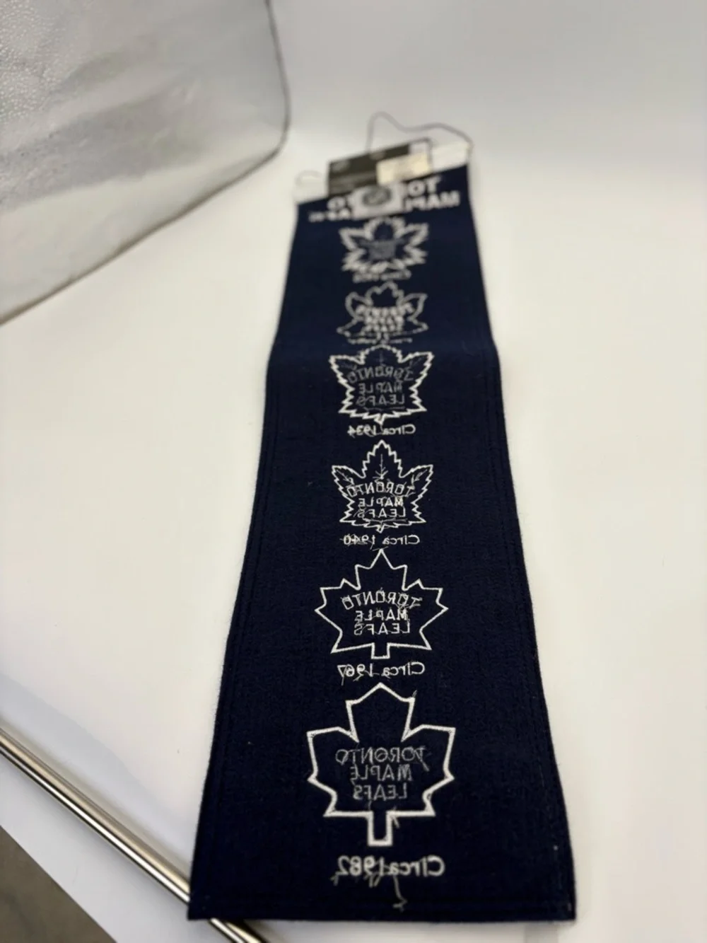 NHL Toronto Maple Leafs Wool Blend Logo Banner - Navy & White